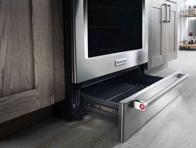 KitchenAid® 30" Stainless Steel Slide In Electric Convection Range-3