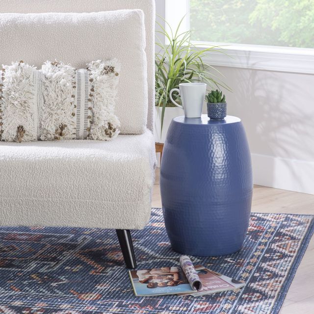 Powell® Sienna Navy Blue Side Table-4