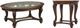 Signature Design by Ashley® Norcastle 2-Piece Dark Brown Living Room Table Set-0