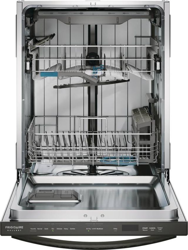 Frigidaire Gallery® 24" Smudge-Proof™ Black Stainless Steel Top Control Built In Dishwasher-2
