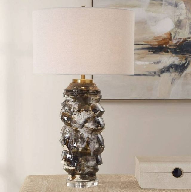 Uttermost® Cuoco Mottled Brown Table Lamp-1