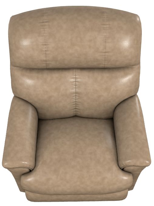 La-Z-Boy® Reed Beige Leather Power Rocking Recliner with Headrest and Lumbar-4