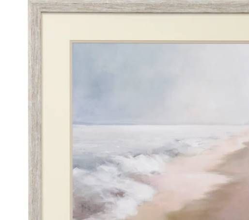 StyleCraft Bleary Beach Beige//Off-White Wall Art-2