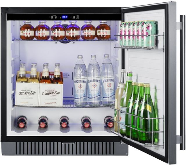Summit® 27” 4.98 Cu. Ft. Stainless Steel ADA Compliant Under the Counter Refrigerator-3