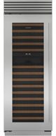 Sub-Zero® Classic Series 30" Stainless Steel Left Hinge Wine Cooler with Tubular Handle-0