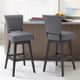Armen Living Gia 26" Gray Counter Stool-4