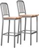 Linon Soren 2-Piece Natural/Silver Barstool Set-0