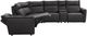 Bassett® Furniture Club Level Chauncey 6-Piece Espresso Leather Power Reclining Sectional-3
