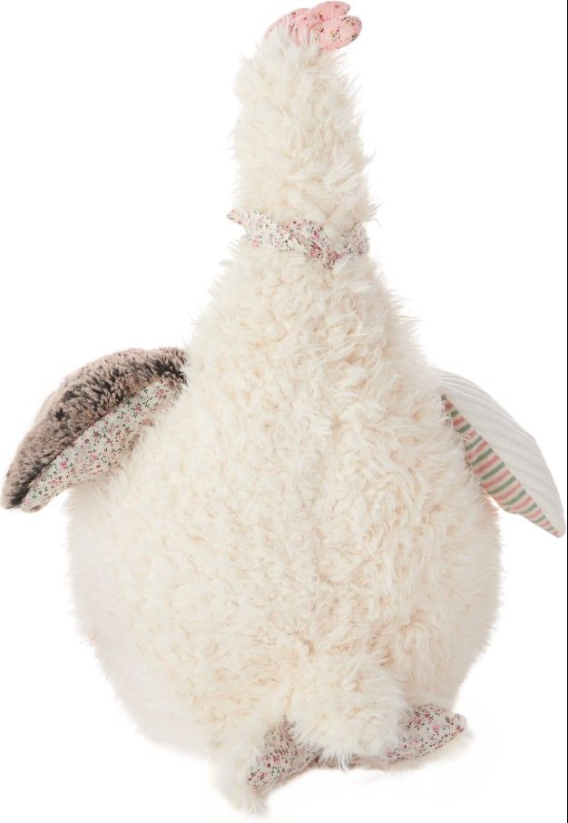 Nourison Home™ Mina Victory Plush Lines Ivory 23''x24'' Rooster Animal Stuffed Toy-2