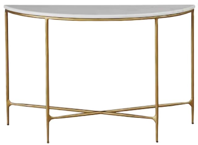 Bassett® Furniture Keswick Bronze Demilune Console Table-0