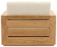 Dovetail Furniture Darlene Natural/Sand Fabric/Teak Outdoor Sofa Chair-4