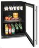 U-Line® Black/Brown 24" Compact Refrigerator-2