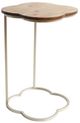 Lamps Per Se Brown Top Quatrefoil C-Table with Antique Gold Base-0