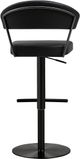 TOV Furniture Cosmo Black on Black Steel Adjustable Height Stool-3