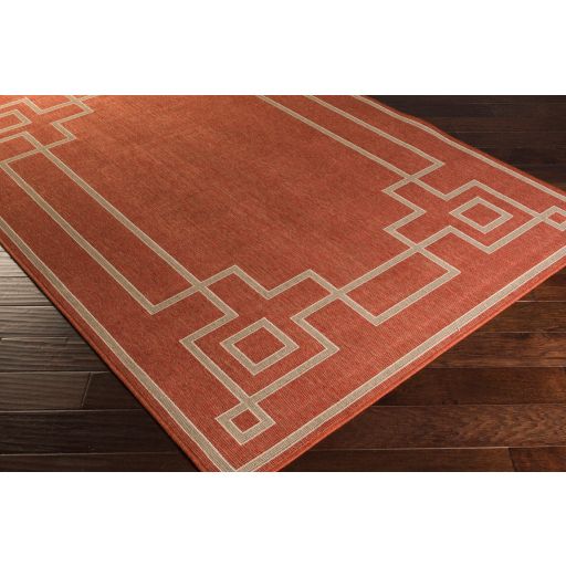 Surya Alfresco Brick Red 5'x8' Area Rug-4