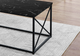 Monarch Specialties Inc. 3-Piece Black/Black Marble Living Room Table Set-1