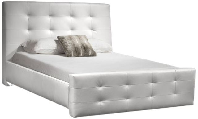 Fornirama 265 Queen Complete Upholstered Panel Bed-0