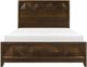 Mazin Furniture Aziel Walnut Queen Panel Bed-1