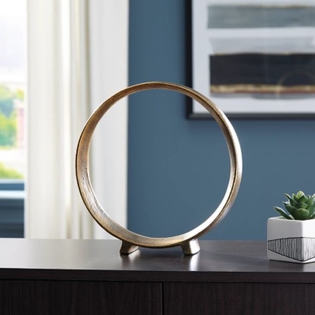 Signature Design by Ashley® Ryandale Antique Brass Sculpture-2