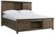 Elements International Scott 4-Piece Walnut King Platform Bedroom Set-4
