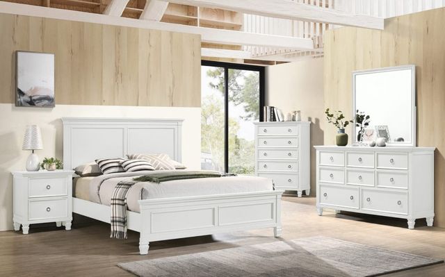 New Classic® Home Furnishings Tamarack White Eastern King Panel Bed-1
