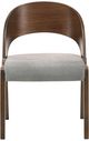 Armen Living Polly 2-Piece Gray/Walnut Dining Side Chair Set-3