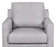 Leather Italia™ Cambria Stanton Gray Chair-1