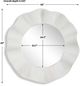 Uttermost® Wave Length Matte White Round Mirror-3