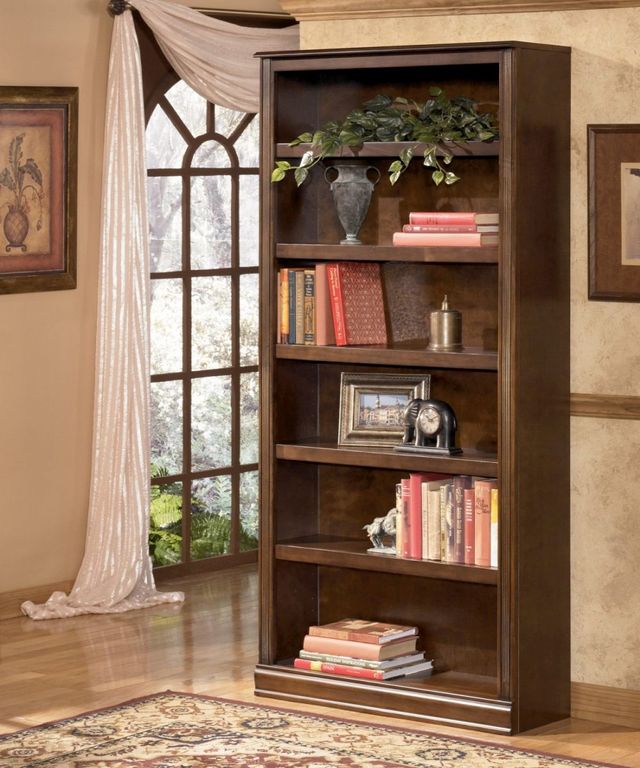 Signature Design by Ashley® Hamlyn Medium Brown 75" Bookcase-1
