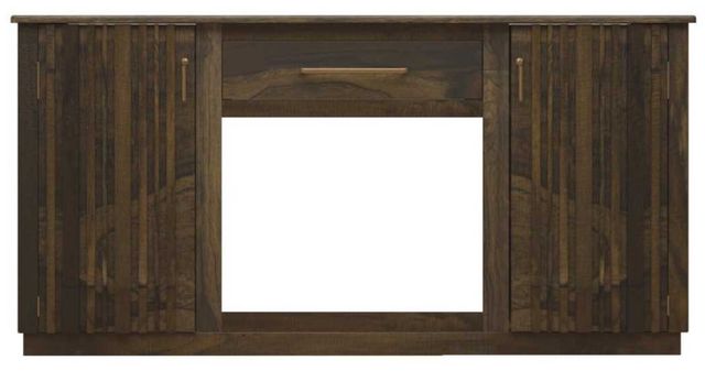 International Furniture Direct Dark Mezquite Stained Dark TV Stand-0