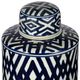 A & B Home Carlyle Blue/White Lidded Jar-4