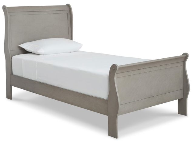 Signature Design by Ashley® Kordasky 4-Piece Gray Twin Sleigh Bed Set-1
