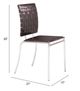 Zuo® Criss Cross Espresso Dining Chair-4