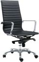 Moe's Home Collection Omega Black Swivel High Back Office Chair-0