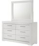 Coaster® Ives White High Gloss Dresser and Mirror-2