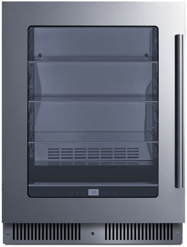 Summit® 24" 4.7 Cu. Ft. Stainless Steel Built-In Beverage Center -0