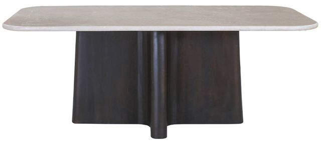 ACME Furniture Jacory Bottocino Marble Top Dining Table with Espresso Base-4