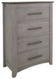 International Furniture Direct Ridge Light Gray/Ivory Chest-0