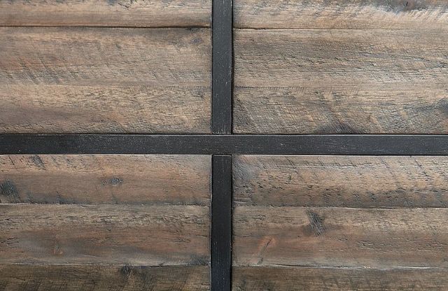 Hammary® Modern Timber Natural Raw Entertainment Console Dark Pewter Patina Frame-2
