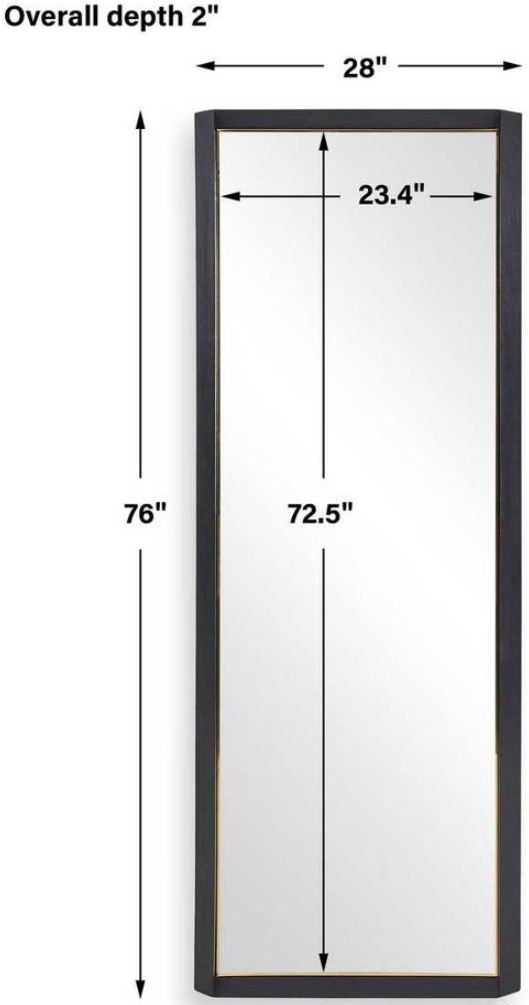 Uttermost® Stenton Black Tall Mirror-2
