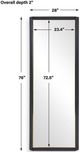 Uttermost® Stenton Black Tall Mirror-2