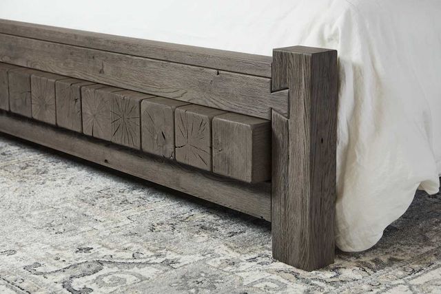Vaughan-Bassett Dovetail Mystic Gray Queen Poster Bed-3