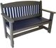 Nature's Best Furniture Customizable Adirondack 4' Polyethylene Outdoor Garden Bench-1