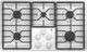 GE® 36" White Built-In Gas Cooktop with Dishwasher-Safe Grates-0