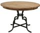 Kincaid Furniture The Nook - Brushed Oak 44" Round Counter Height Table with Metal Base -0