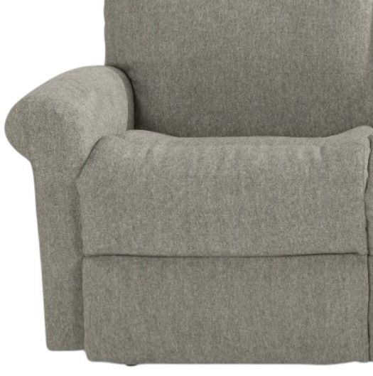 Flexsteel® Davis Dove Power Reclining Loveseat with Power Headrests-1