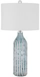 Cal® Lighting & Accessories Inveruno Aqua Grey Table Lamp-0