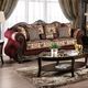 Furniture of America® Matteo Brown/Burgundy Sofa-0