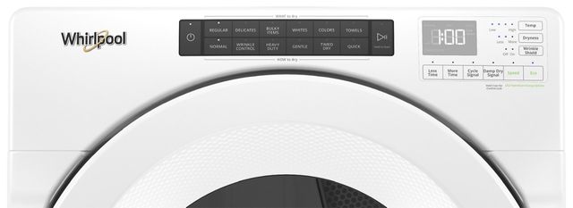 Whirlpool® 7.4 Cu. Ft. White Front Load Ventless Electric Dryer-4