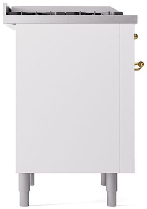 Ilve® Nostalgie II Series 36" White Pro Style Dual Fuel Range-3